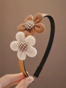 Bando Anak Perempuan Korea Karakter Motif Bunga Pita Beruang Kelinci Aksesoris Rambut Lucu BD06