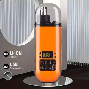 2 In 1 Electric Portable Ear And Nose Hair Trimmer Clipper 2024 Professional Painless Portable Eyebrow For Men nose hair