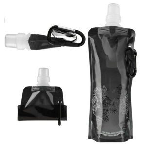 500ML Portable Ultralight Foldable Silicone Folding Water Bottle Water Bag Outdoor Sport Supplies Hiking Camping Soft Flask Bag
