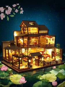 DIY Chinese Style Villa Model Toy