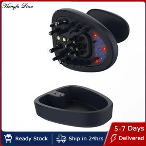 Hengfa Lina RF Laser Hair Growth Massage Comb Anti Hair Loss Therapy Infrared Red Light EMS Massager Hair Care Hair Brush Radio frequency
