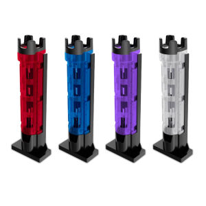 【New Arrival】Plastic Fishing Box Barrel Holder Detachable Fishing Box Rod Display Bracket Adjustable Portable Durable Snap Design for Angler Supplies