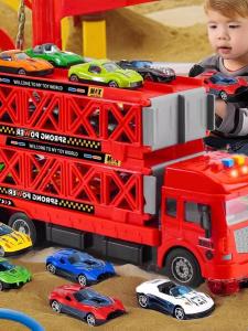 รถบรรทุกสินค้าสำหรับเด็ก รถบรรทุกสินค้าแบบแยกส่วนได้ รถรับจ้างขนส่ง อุปกรณ์บ้านพักเด็ก รถบรรทุกสินค้าขนาดใหญ่ รถแทรกเตอร์ รถแทรกเตอร์ วัสดุโลหะผสม