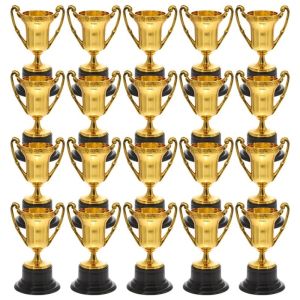 Mini Trophies Bulk Small Plastic Trophies for Kids Gold Award Cup Class School Reward Sport Tournament Winning Prize Party Favor