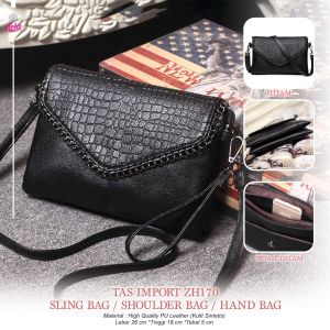 BISA COD Tas Keren Import Sling Bag / Shoulder Bag / Hand Bag High Quality Tas Import ZH170 Koleksi Tas Kerenz
