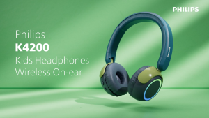 Philips Wireless On-Ear Headphones for Kids with Volume Limited (TAK4200)