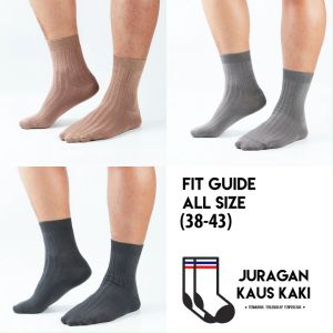 Kaos Kaki Kerja Panjang Pria Wanita Katun Tebal Polos