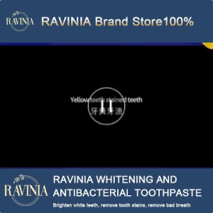 【RAVINIA】Whitening Toothpaste Brightening-Antibacterial toothpaste100g Removing Yellow Stains Refreshing Breath Toothpaste