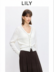 Lily | Spring New Arrival V-Neck Tencel Wool Blend Cardigan