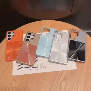 szhaiyu | Luxury Matte CD Pattern Aurora Laser Phone Case for Samsung Galaxy S23 S26 Ultra S25 Plus S24 FE Shockpoof Protection Cover