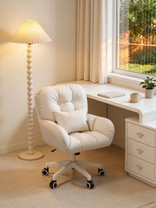 MU FENG ZHI NAN | Ghế Trang Điểm Điều Chỉnh Được Có Tựa Lưng Quay Được