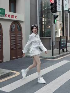 Belle | Heights Increasing 5.5CM White Sneakers