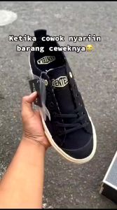 Sepatu Ventela Evil X Papa Gading All Is Well Low Black Bisa Menyala Pria Wanita Casual Sneakers