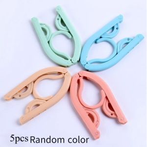 Multi Functional Travel Folding Clothes Hangers Portable Plastic Drying Rack for Business Trips Household Wardrobe Organziers