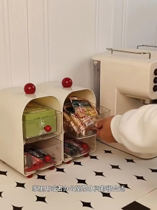 Coffee Organizer Drawer Storage Rack Multilayer Transparent Desktop Tea Bag Space Saving Container Penyimpan