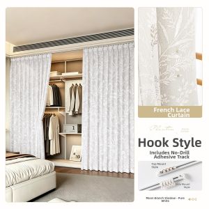 Nature Wind Sunshine | Privacy and Dust-proof Half-light Blocking No Drill Wardrobe Curtain