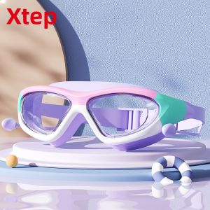 XTEP | Anti-fog Waterproof Childrens Goggles and Swim Cap Set