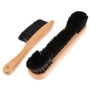 【Local Warehouse】2pcs Billiards Table Brush Pool Tables Cleaning Brushes with Wood Handle Corner Scrubber Scrubbing Kit Outdoor Gym Billiard-Brush-2PCS/Set