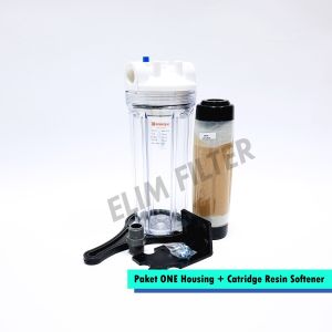 ELIM Filter - Paket ONE Housing + Catridge Resin 10 inch / Filter Air Sumur