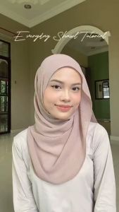 Ironless Chiffon Crumple Shawl ( Alya Apparels / Airflow Breathable / Soft Tudung / Pinless Flowy Hijab / Muslimah )