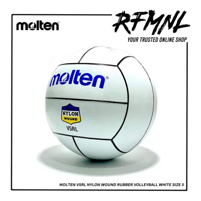 Molten V5RL Nylon Wound Rubber Volleyball White Size 5