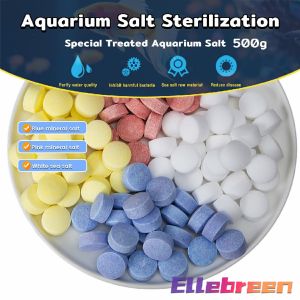 500g Medicinal Aquarium Salt Fish Diseases Treatment Sterilization Salt Tablets for fish tank