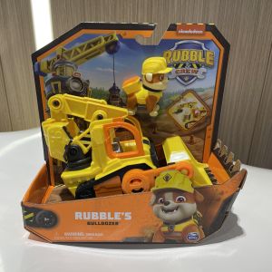 100% Genuine Paw Patrol Rubble & Crew Toy Wheeler Mix Charger Action Figure Doll with Collectible Figures Kids Toy Birthday Gift