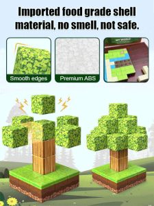 My World Block Set Square Magnet Magnetic Block Set Magnetic Block My World Square Set