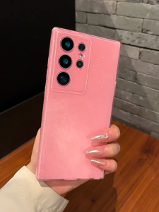 CrashStar Jelly Glitter Soft Anti-fall Phone Case For Samsung Galaxy S25 Ultra S25+ S24 FE S23 S22 Note 20 A56 A55 A54 A53 A36 A35 A17 A16 A15 A14 A13 A06 A05S A04S 5G Fashion Bling Phone Cover Solid Color Silicone Shockproof Phone Casing Skin