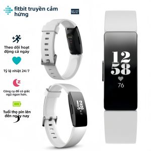 Fitbit Inspire HR Smart Band Theo Dõi Sức Khỏe Và Thể Dục Với Chức Năng Theo Dõi Giấc Ngủ Bơi Lội Nhịp Tim Vòng Đeo Tay Thể Thao Chống Nước Dành Cho Android