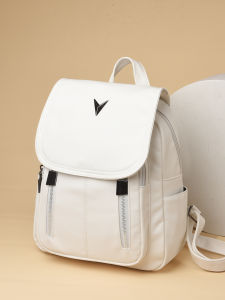 กระเป๋าเป้สะพายหลังลําลองแฟชั่นใหม่สําหรับผู้หญิง กระเป๋าถือความจุขนาดใหญ่ ผ้าหนัง Pu คุณภาพสูง