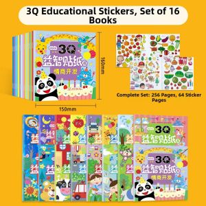 XIAOSHUGUOGUO | Focus Improvement Stickers Book for 3-6 Years Old