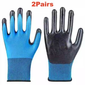 20PCS Nitrile Coated Work Gloves Heavy Duty Seamless Knit Safety Gloves for Men Industrial Construction Gardening Working Gloves