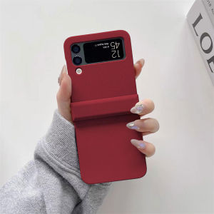 เคสกันกระแทก (แบบด้าน) สําหรับ Samsung Galaxy Z Flip 3 4 5 6 7 เคสโทรศัพท์ เคลือบด้าน ซิลิโคนนิ่ม