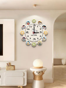 Đồng Hồ Tròn Sáng Tạo Kéo Màu Mới 2025 Không Có Tiếng Ồn Trang Trí Tường Phòng Khách Đồng Hồ Nghệ Thuật Phổ Biến