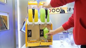 Shanben เครื่องทำสมูทตี้/น้ำผลไม้เชิงพาณิชย์แบบละลายหิมะ เครื่องสมูทตี้อัตโนมัติร้อนและเย็น (พร้อมส่ง)