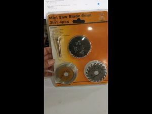 Mata Gergaji Potong Kayu set 3in1 4pcs 6mm