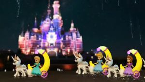 Đồ chơi xe pony chở công chúa cho bé loại to đẹp có nhạc - xe ngựa pony kéo công chúa cưỡi cung trăng