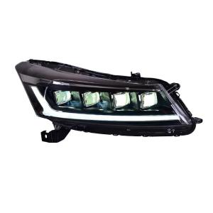 LED Laser Headlight Assembly with Daytime Running Lights and Sequential Turn Signals for 2008-2013 Honda Accord