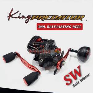 Reel BC Daido King Predator SW 300L 400XL Carbon Body Bonus Handle