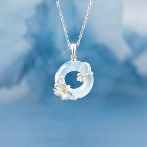 YANGCHUANGSHISHANG | Birthday Gift for Girlfriend Jade Pendant Necklace 925 Silver