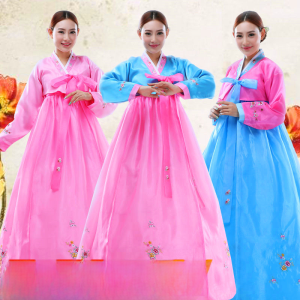 Traditional Ancient Hanbok Womens Clothing Korean Ethnic Clothes South Korea Wedding Photo Da Chang Jin Perform Dance Clothing
