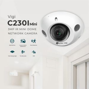 TP-Link Official | VIGI C230I Mini | 3MP IR Mini Dome Home Security Network CCTV Camera Connect to Cellphone