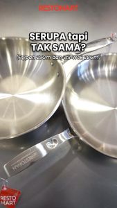Pro Fry Pan 28cm RESTOPAN by SUPRA Stainless 304 (1011486)(F7)