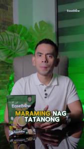 EaseBrew Healthier Choice Herbal Coffee Drink Mix with Antioxidants and Heart Health Benefits - 10 Sachets Box