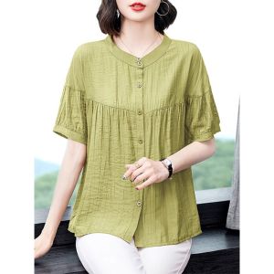 QIAOXIZI | Fashionable Loose Summer Shirt for Women and Seniors