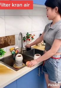 Sambungan Keran Air Fleksibel / Sambungan Kepala Keran Air Filter Batuan