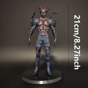 Bandai | 17cm One Punch Man Anime Figure Cloak Saitama Action Figure Villain Garou Figurine Room Decorations PVC Collection Model Toys