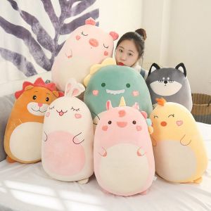 ZEEMIN Halloween Christmas Squish Pillow Plush Toy Animal Kawaii Unicorn Dinosaur Lion Soft Big Pillow Buddy Stuffed Cushion Valentines Gift For Kids Girl