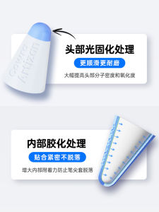 Cowra Artizan Capacitor Zhizhen NIB Cover Suitable for Apple Applepencil Non Slip Abrasion Resistant Mute 1/2 Generation Second Generation Ipencil Silicone Pen Cap 2B Damping
